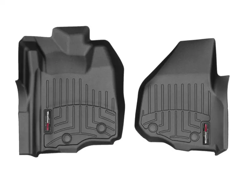 Weathertech 12-16 Ford F-250/350/450/550 Vinyl Front Floorliner - Black Does Not Fit Manual Shifter 1