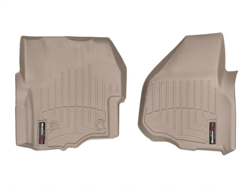 Weathertech 14-15 Ford F-250/F-350/F-450/F-550 Front Floorliner - Tan 1