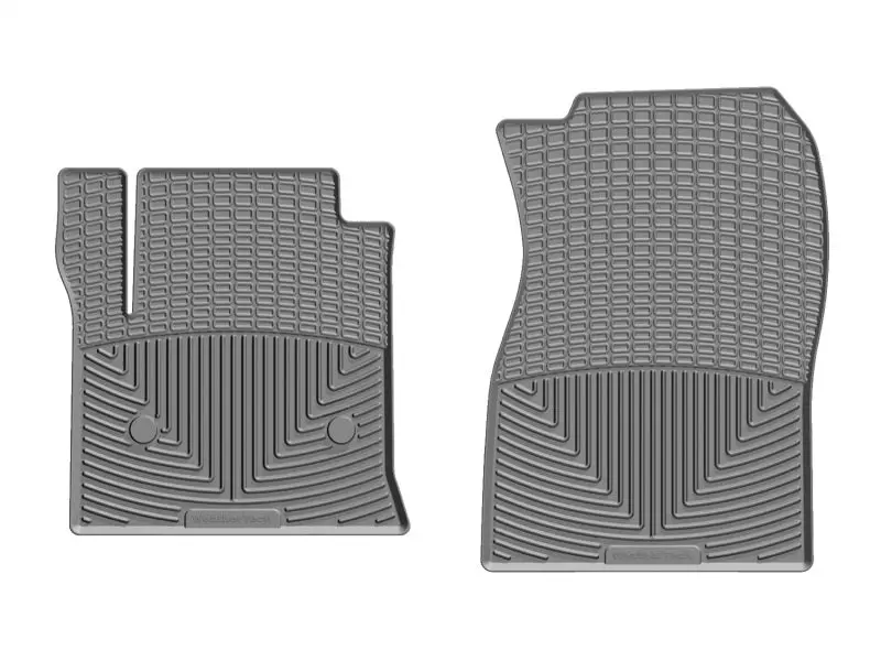 Weathertech 14+ Chevrolet Silverado Front Rubber Mats - Grey 1