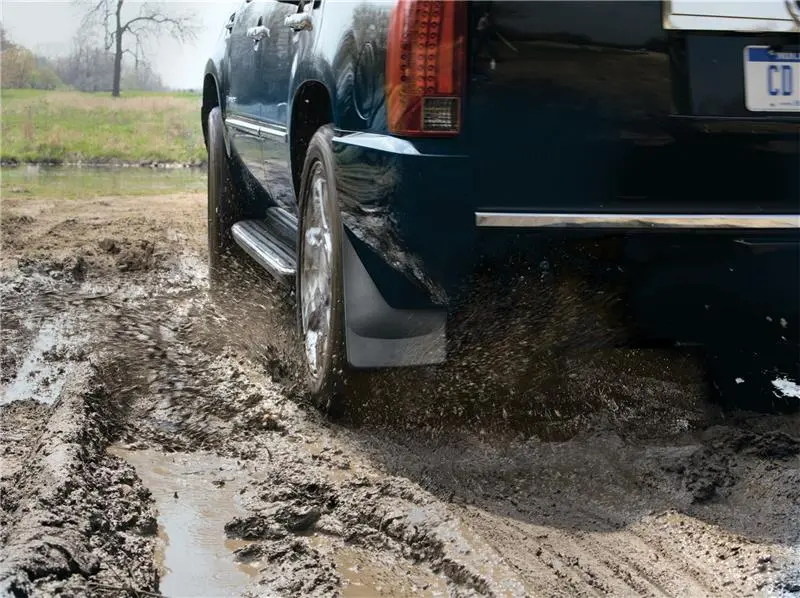 Weathertech 14+ Chevrolet Silverado No Drill Mudflaps - Black 1