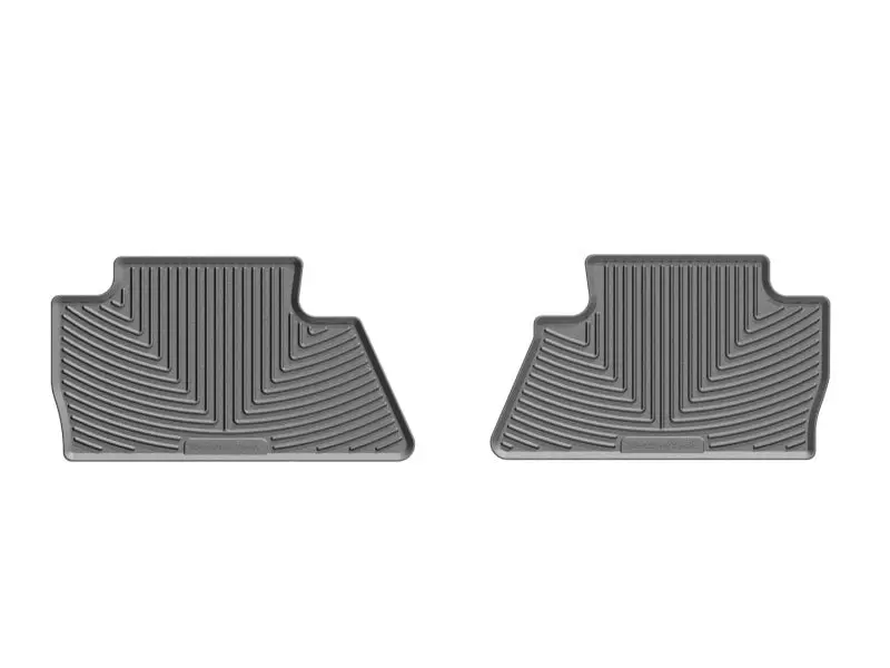 Weathertech 14+ Chevrolet Silverado Rear Rubber Mats - Grey 1