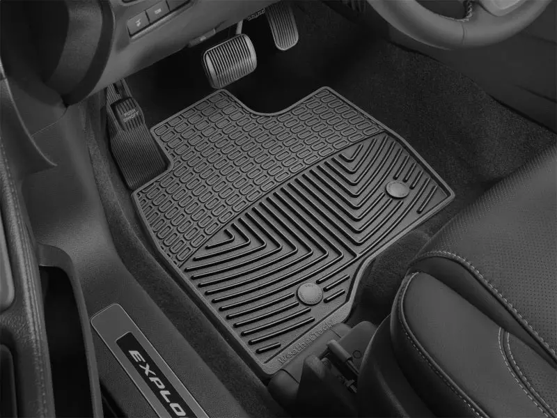 Weathertech 17+ Ford Explorer Front Rubber Mats - Black 2