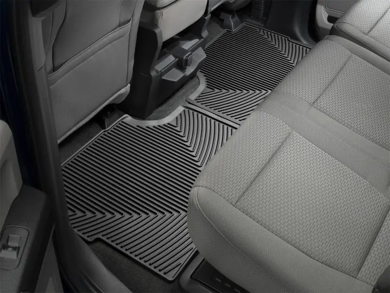 Weathertech 17+ Ford F-250 / F-350 / F-450 / F-550 Crew Cab Rear Rubber Mats - Black 2