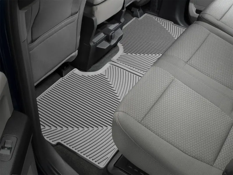 Weathertech 17+ Ford F-250 / F-350 / F-450 / F-550 Crew Cab Rear Rubber Mats - Grey 2