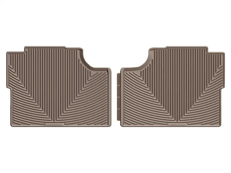 Weathertech 17+ Ford F-250 / F-350 / F-450 / F-550 Crew Cab Rear Rubber Mats - Tan 1