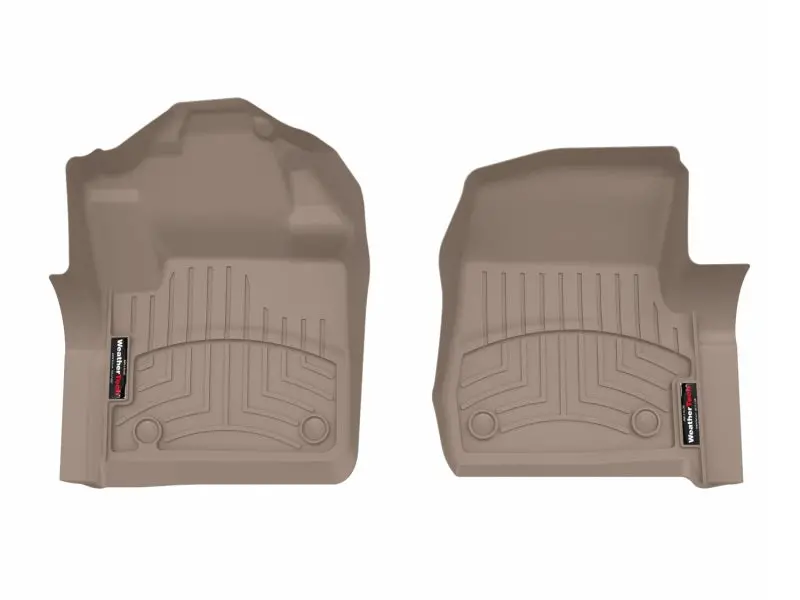 Weathertech 17+ Ford F-250/F-350/F-450 Front Floorliner - Tan (Fits 4X4 Floor Shifter) 1