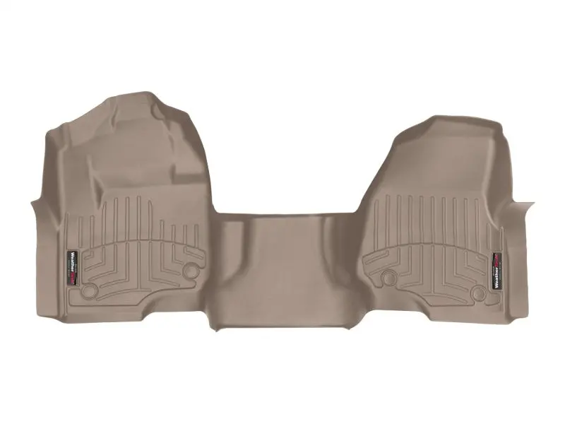 Weathertech 17+ Ford F-250/F-350/F-450 Front Floorliner - Tan (W/ First Row Bench Seats) 1