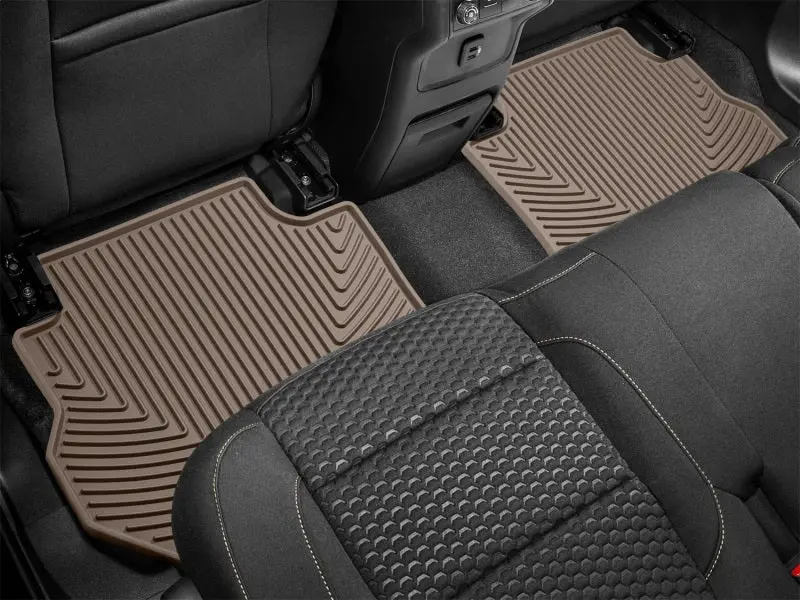 Weathertech 17+ Gmc Acadia / Acadia Denali Rear Rubber Mats - Tan 2