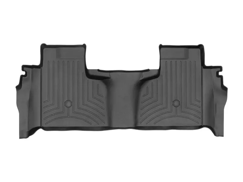 Weathertech 19-23 Chevrolet Silverado 1500 Double Cab (First Row Bench) Rear Floorliner - Black 1