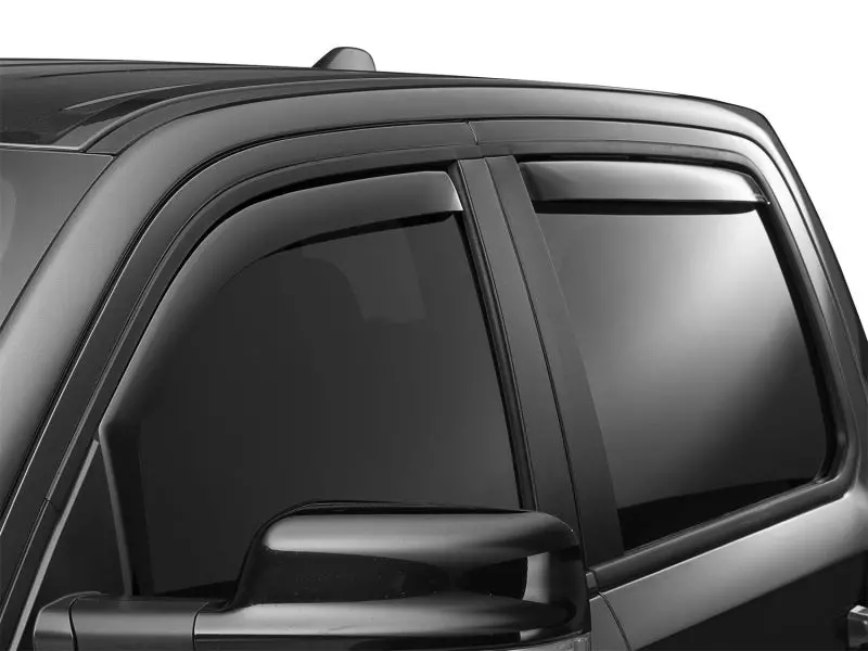 Weathertech 19-23 Dodge Ram 1500 Cc (Incl. 21-23 Trx) Front & Rear Side Window Deflectors - Drk Tint 2