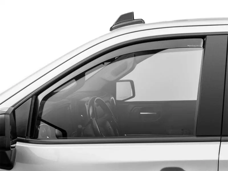 Weathertech 19-23 Gmc/Chevrolet Sierra / Silverado 1500 Cc Front Side Window Deflectors - Dark Tint 2