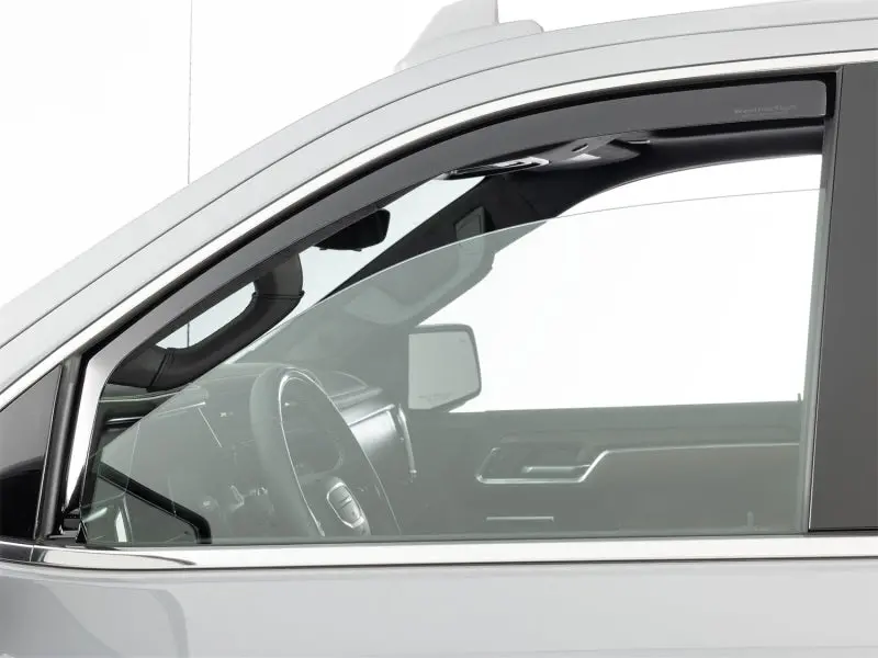 Weathertech 19-24 Chevy Silverado/Gmc Sierra Cc (Chrome Sill) Front Side Window Deflectors - Dk Tint 2
