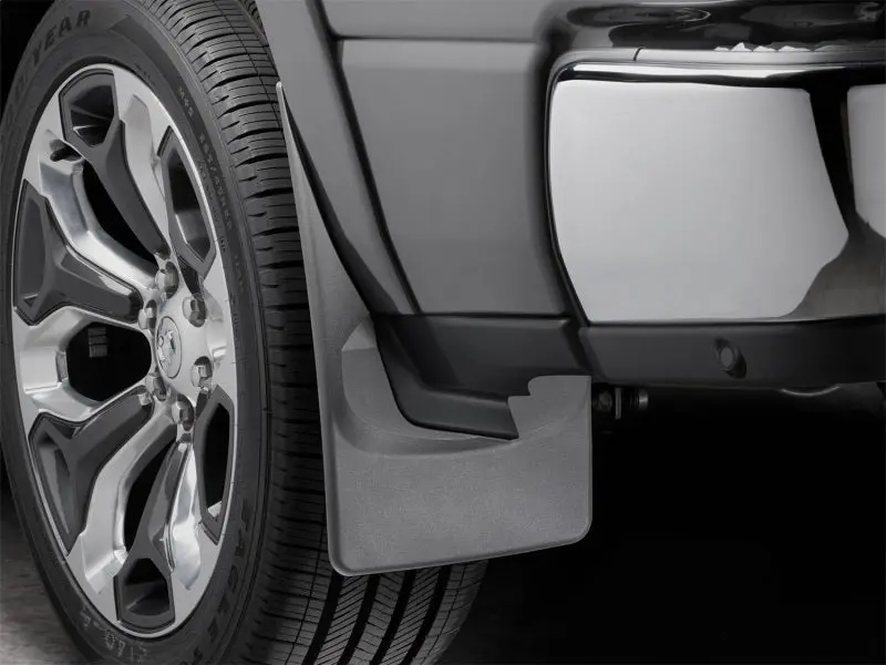 Weathertech 19+ Dodge Ram W/ Factory Flares Rear No Drill Mudflaps - Black 2