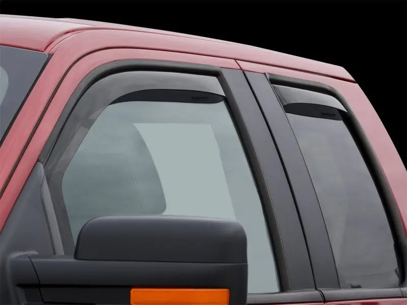 Weathertech 2004 Ford F-150 Supercrew Front & Rear Side Window Deflectors - Dark Tint 2