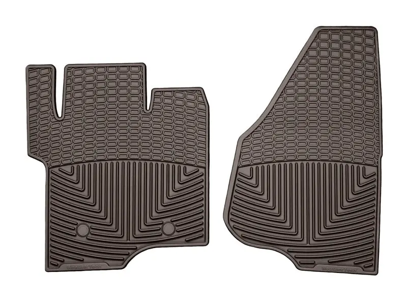 Weathertech 2011-2016 Ford F-250/F-350/F-450/F-550 Front Rubber Mats - Cocoa 1