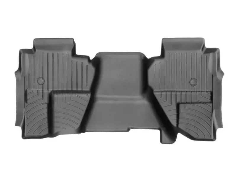 Weathertech 2014+ Gmc Sierra/Sierra Denali 1500 Rear Floorliner - Black (Vinyl Floors/Double Cab) 1