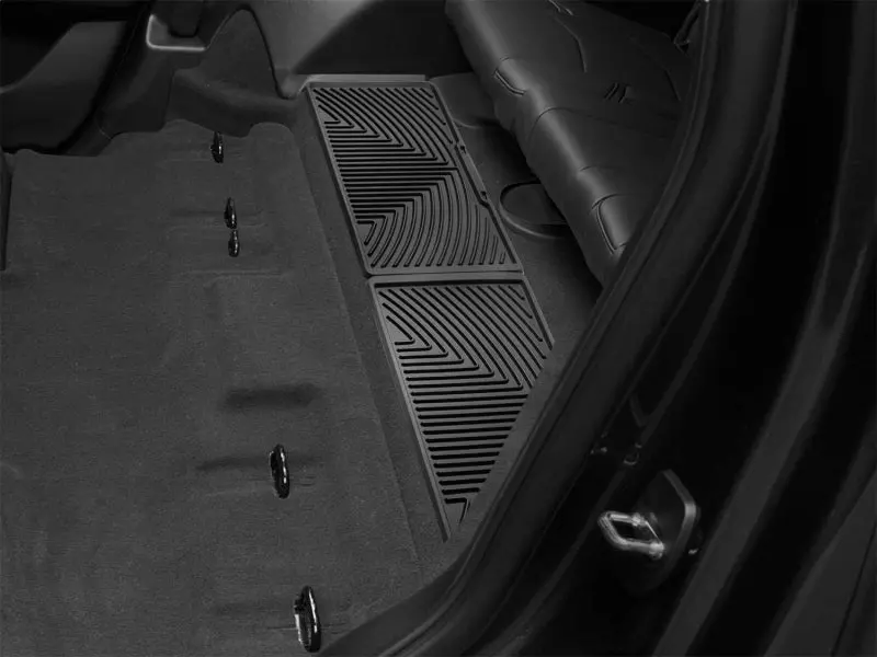 Weathertech 2015+ Chevrolet Tahoe Rear Rubber Mats - Black 2
