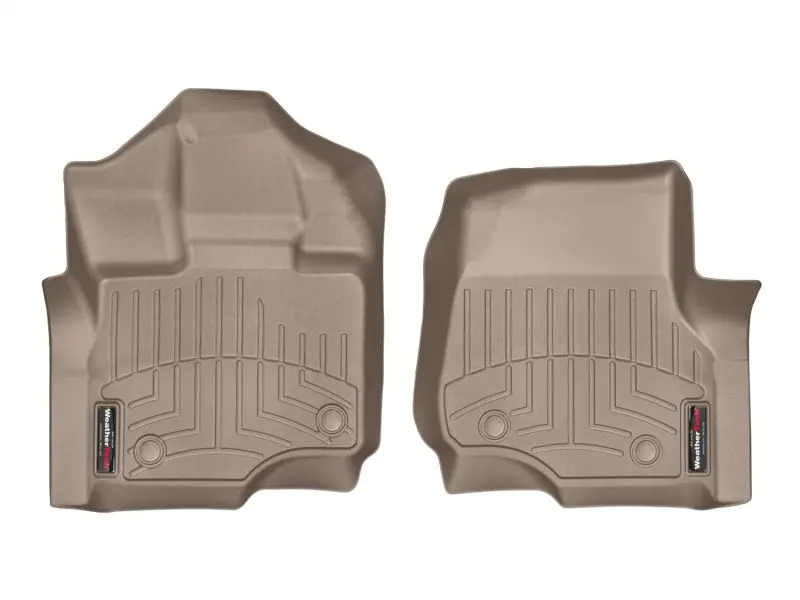 Weathertech 2015+ Ford F-150 Supercab/Supercrew Front Floorliner - Tan W/ First Row Bucket Seats 1