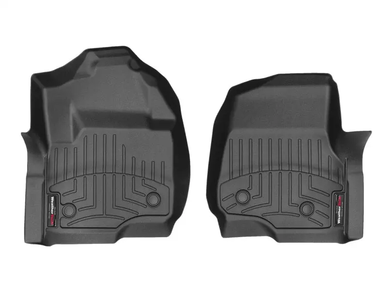 Weathertech 2017+ Ford F-250/F-350/F-45-/F-550 Vinyl Front Floorliner - Black (Super Cab-Suber Crew) 1