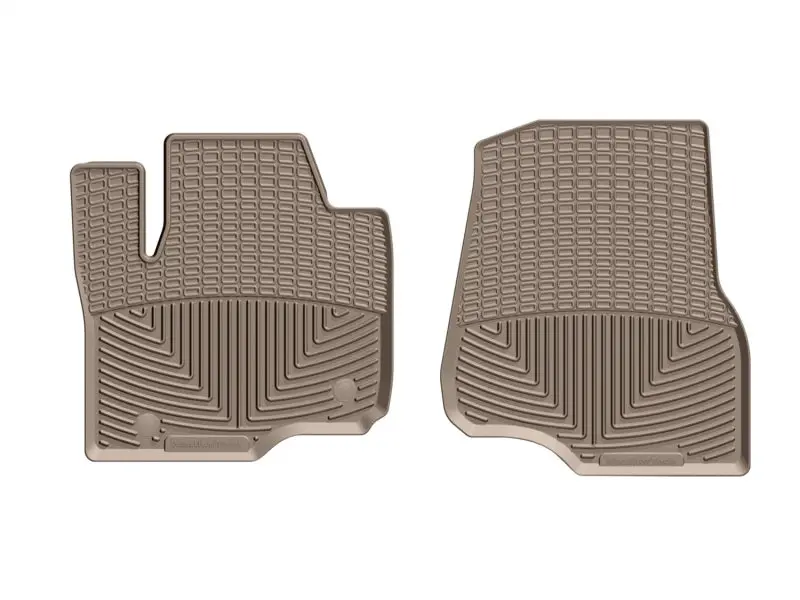 Weathertech 2017+ Ford F-250/F-350/F-450/F550 (Crew Cab & Supercab) Front Rubber Mats - Tan 1