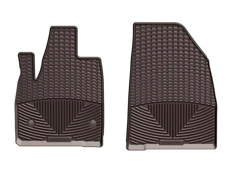 Weathertech 2017+ Gmc Acadia/Acadia Denali Front Rubber Mats - Cocoa 1