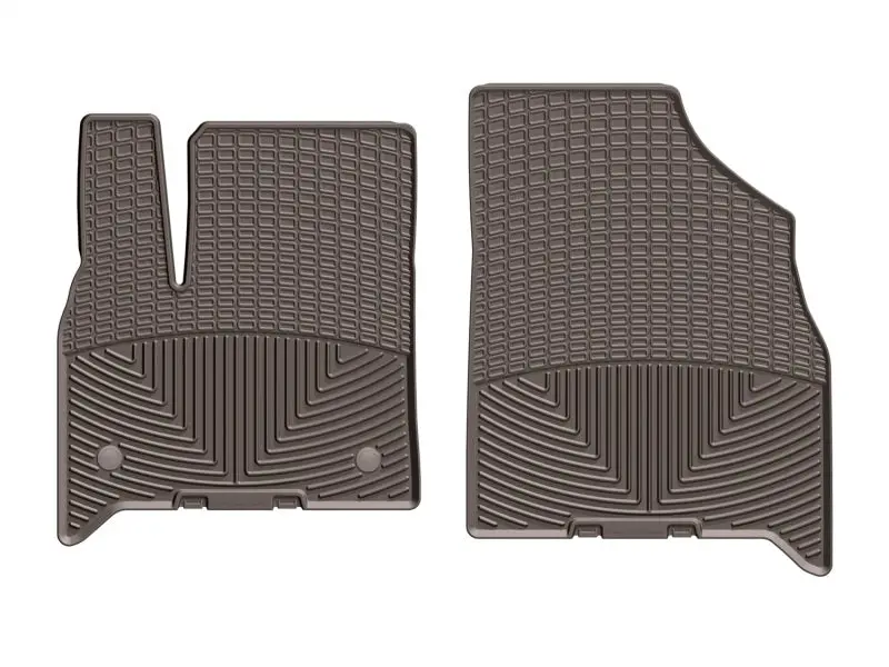 Weathertech 2018+ Chevrolet Traverse Front Rubber Mats - Cocoa 1