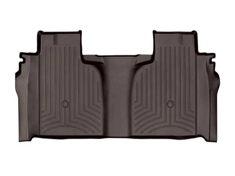 Weathertech 2019+ Chevrolet Silverado 1500 Crew Cab (1St Row Bucket Seats) Rear Floorliner - Cocoa 1