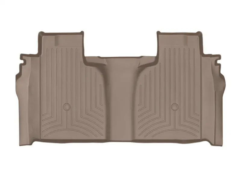 Weathertech 2019+ Chevrolet Silverado 1500 Crew Cab (1St Row Bucket Seats) Rear Floorliner - Tan 1