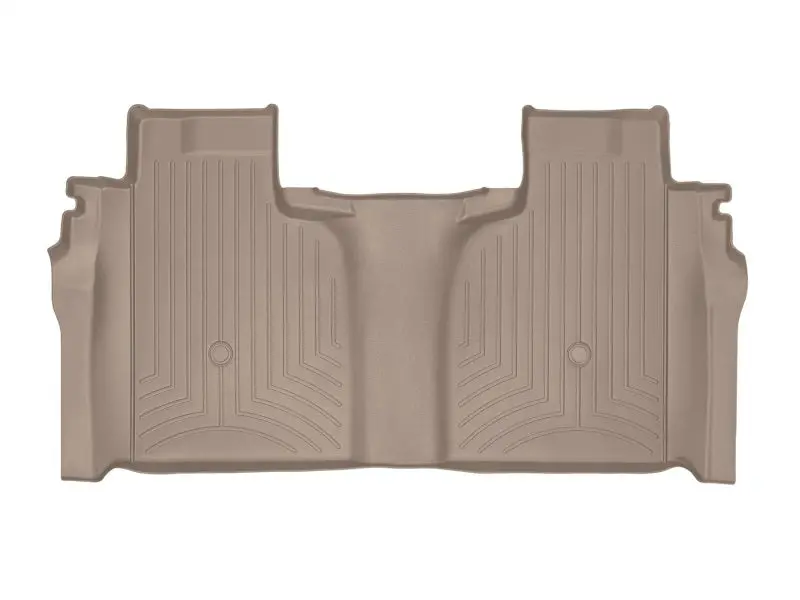 Weathertech 2019+ Chevrolet Silverado 1500 Crew Cab (1St Row Bucket Seats) Rear Floorliner - Tan 1