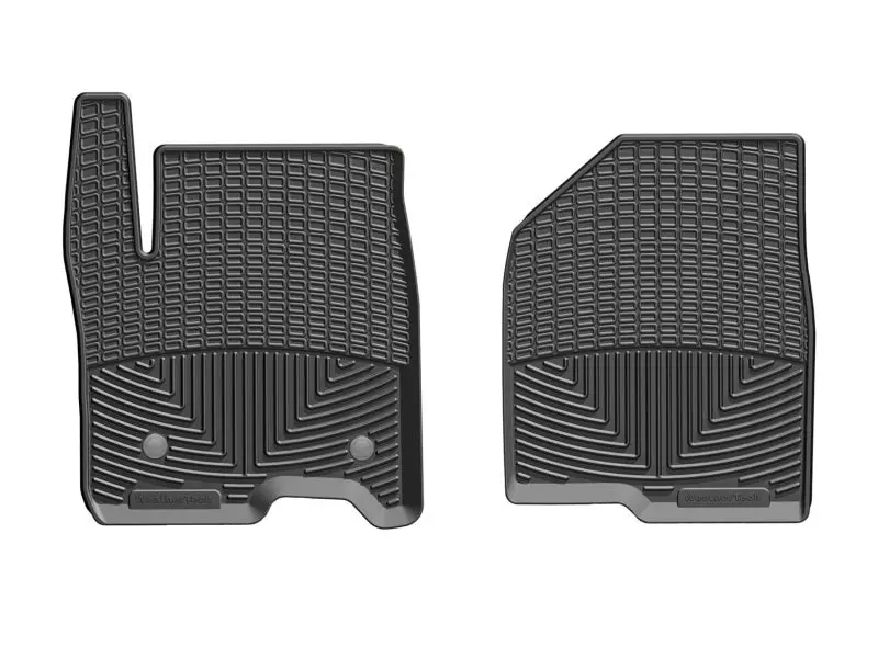 Weathertech 2019+ Chevrolet Silverado 1500 Crew Cab Front Rubber Mats - Black 1
