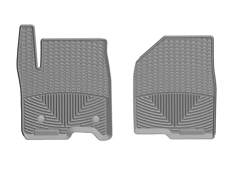 Weathertech 2019+ Chevrolet Silverado 1500 Crew Cab Front Rubber Mats - Grey 1