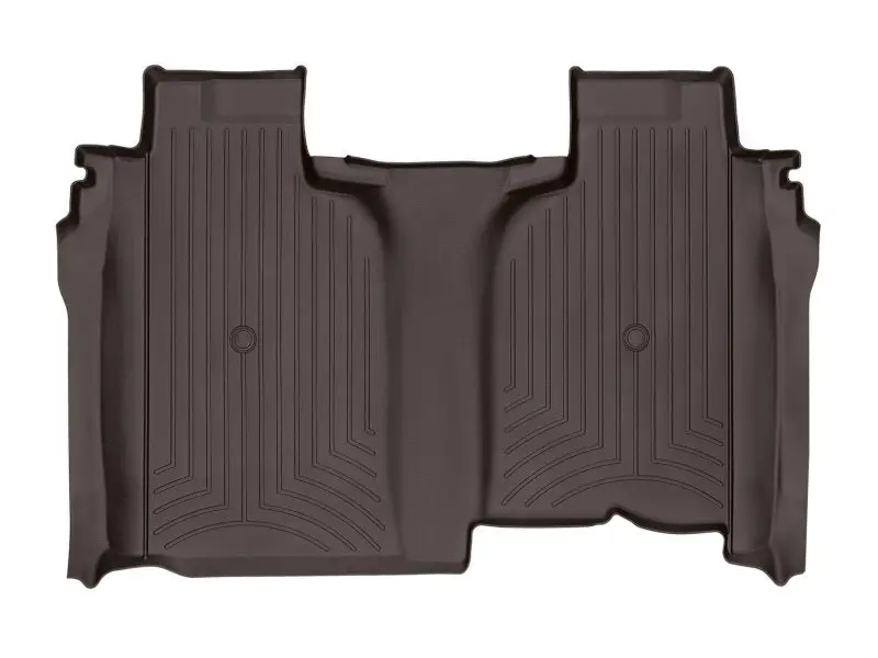 Weathertech 2019+ Chevrolet Silverado 1500 Rear Floorliner - Cocoa 1