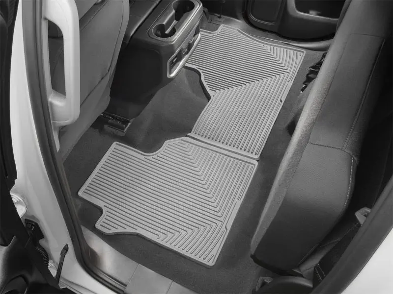 Weathertech 2019+ Chevrolet Silverado 1500 Rear Rubber Mats - Grey 2