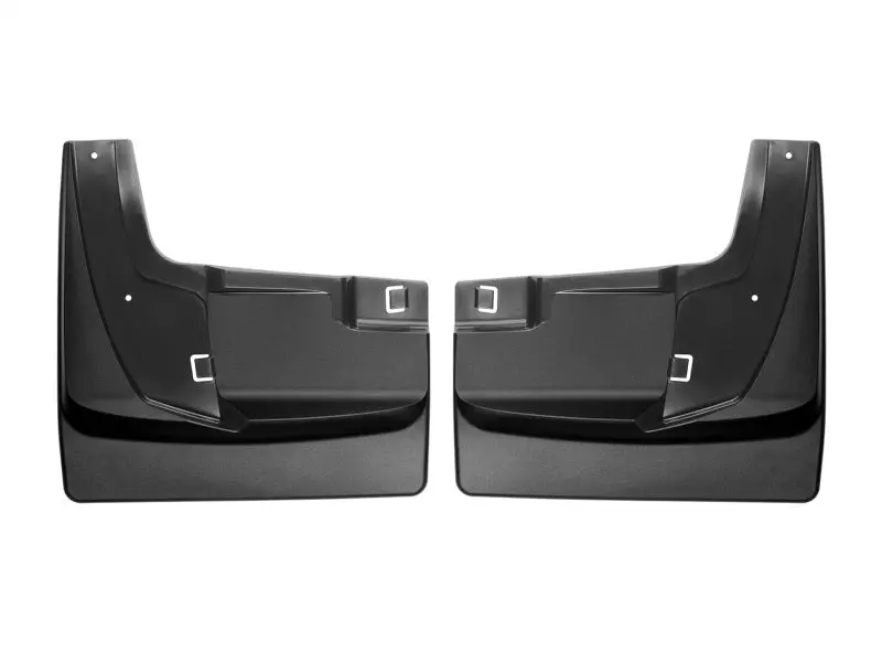 Weathertech 2019+ Dodge Ram Truck 2500/3500 (No Fender Flares/Lip Molding) No Drill Mudflaps - Black 1