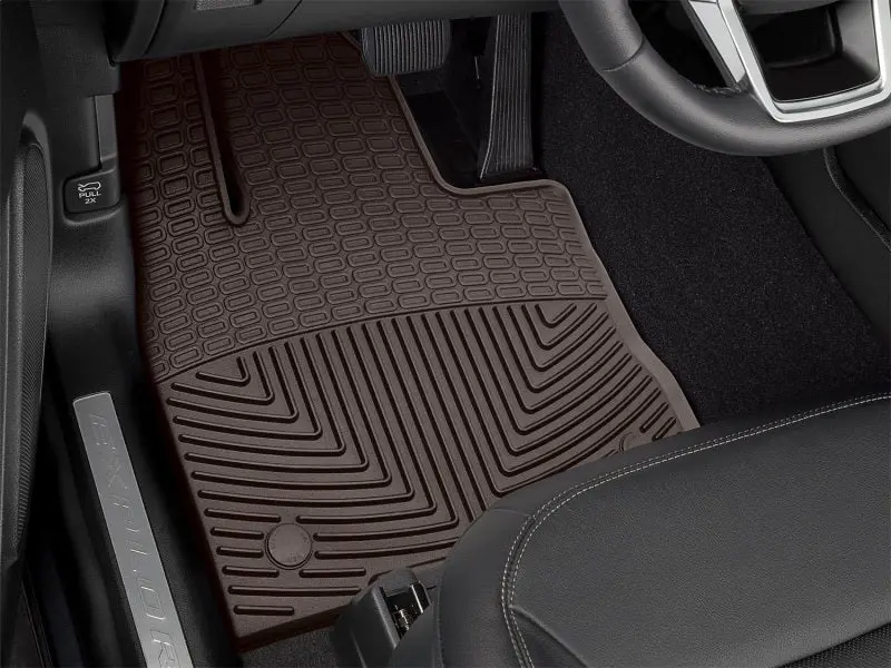 Weathertech 2020+ Ford Explorer Front Rubber Mats - Cocoa 2