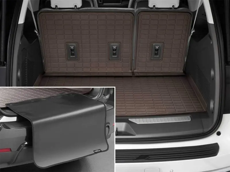 Weathertech 2021 Chevrolet Suburban/Gmc Yukon Xl Seatback Cargo Liners Hp W/Bumper Protector - Cocoa 1