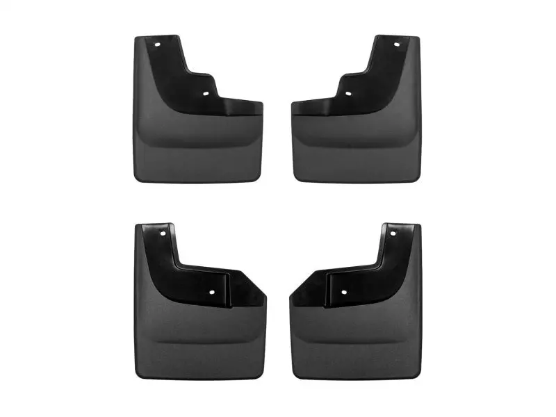 Weathertech 2021+ Ford F-150 Raptor (Incl. 37 Perf. Pkg) No Drill Front & Rear Mudflaps - Black 1