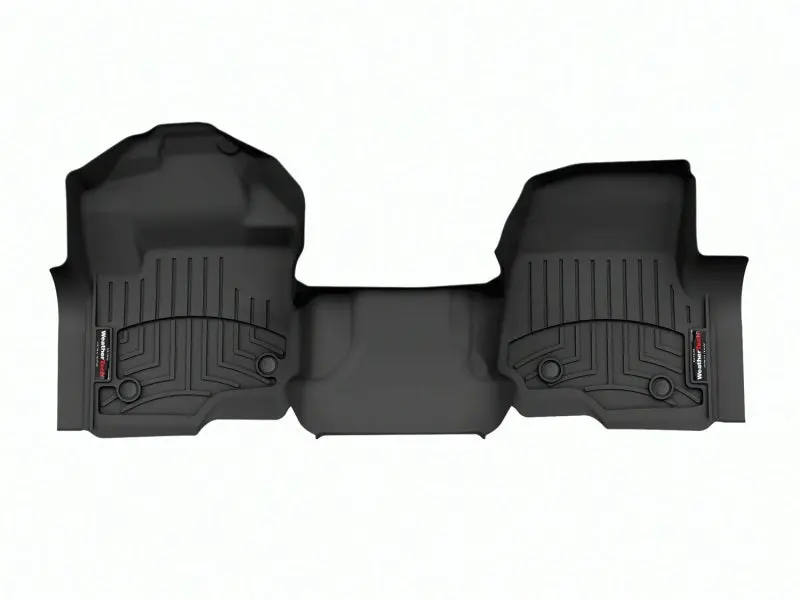 Weathertech 2023 Ford Superduty Supercab 1St Row Console/Bench Carpeted 1St Row Floorliner - Black 1