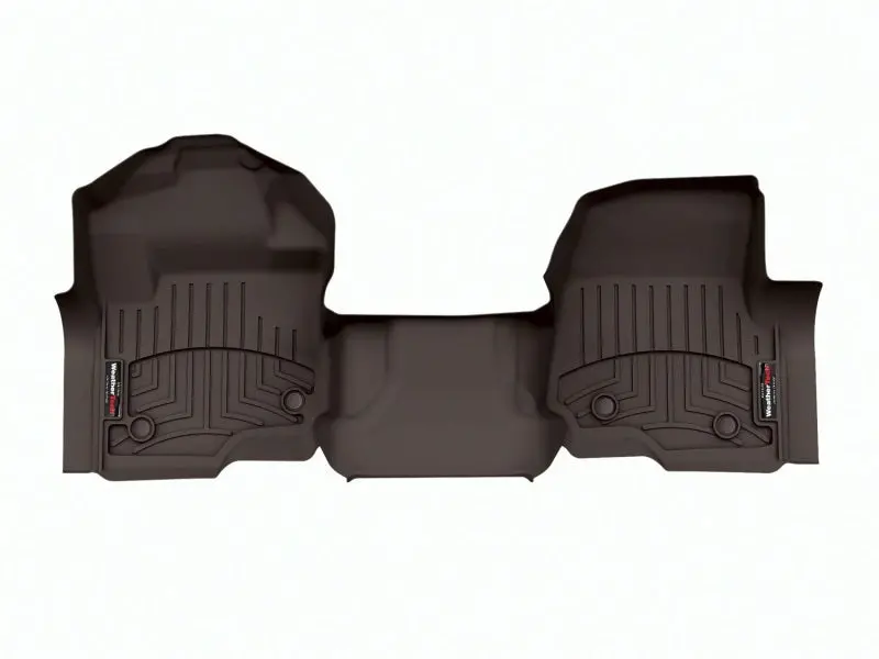 Weathertech 2023 Ford Superduty Supercab (1St Row Console/Bench Carpeted) 1St Row Floorliner - Cocoa 1
