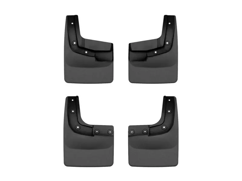 Weathertech 2024 Ford Ranger (No Raptor) No Drill Front & Rear Mudflaps - Black 1