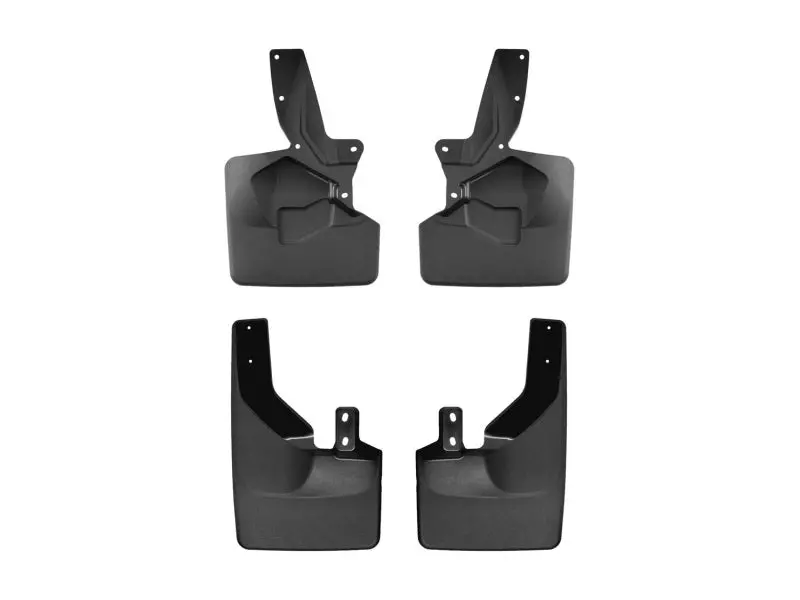 Weathertech 21-22 Ford Bronco (Bumper Style 1) Front & Rear No Drill Mudflaps - Black 1