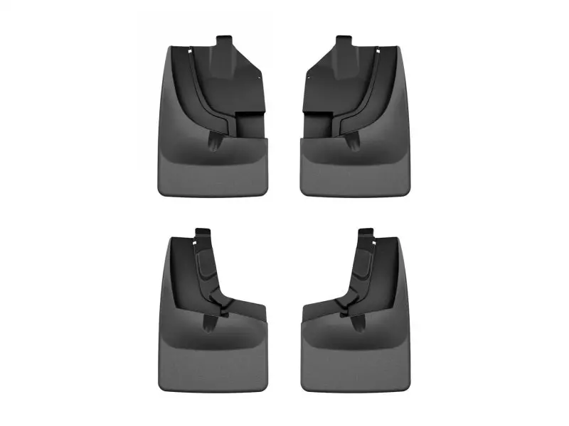 Weathertech 21-23 Ford Ranger (Tremor Pkg.) No Drill Front & Rear Mudflaps - Black 1