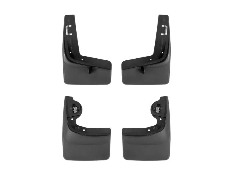 Weathertech 22-23 Ford F-150 Lightning No Drill Front & Rear Mudflaps - Black 1