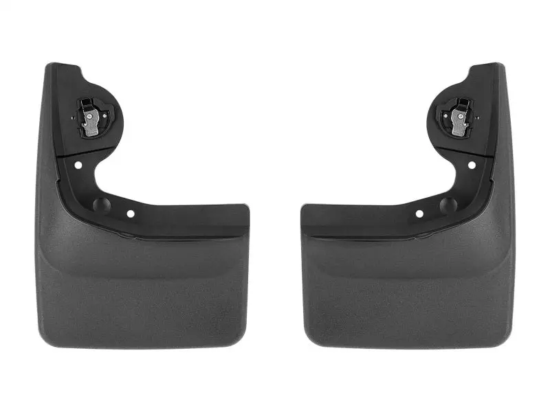 Weathertech 22-23 Ford F-150 Lightning No Drill Rear Mudflaps - Black 1