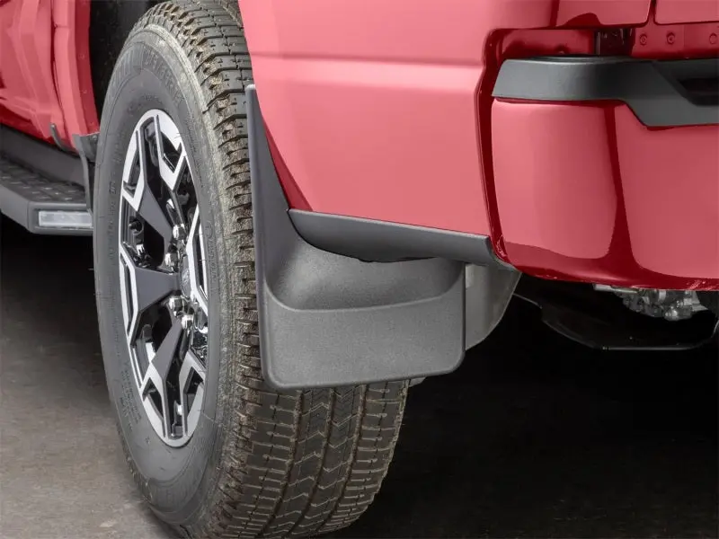 Weathertech 22-23 Ford F-150 Lightning No Drill Rear Mudflaps - Black 2