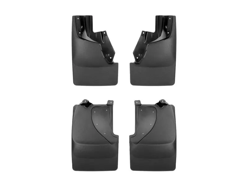 Weathertech 22-24 Ford Bronco Raptor (No Sport) No Drill Front & Rear Mudflaps - Black 1