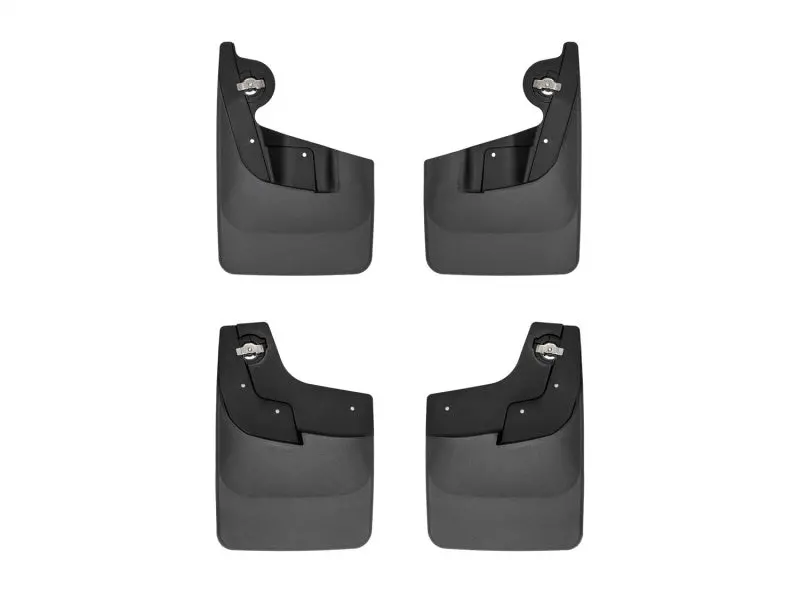 Weathertech 23-24 Chevrolet Colorado No Drill Front & Rear Mudflaps - Black 1