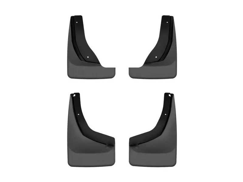 Weathertech 24-25 Chevrolet Trax No Drill Front & Rear Mudflaps - Black 1