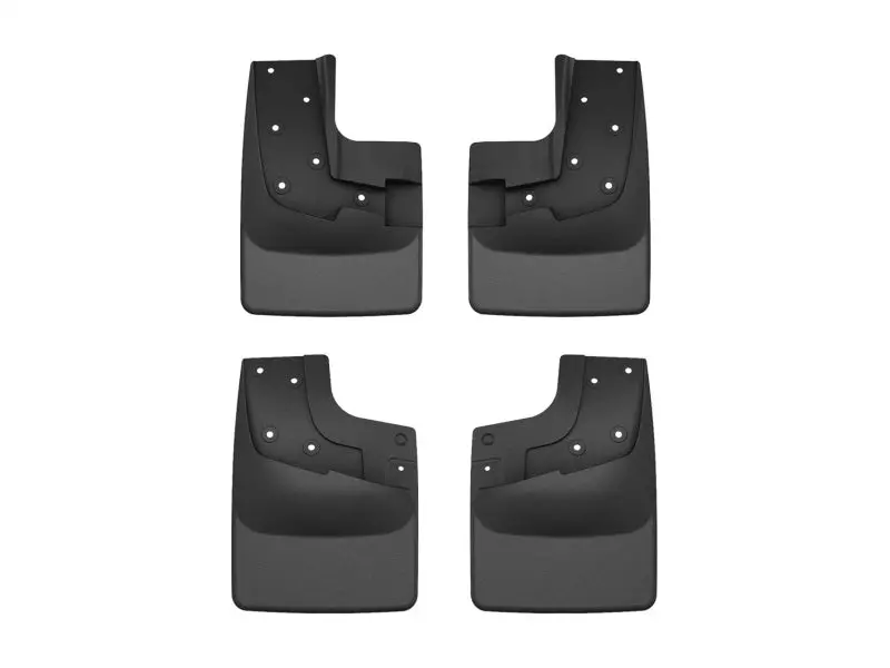 Weathertech 24-25 Ford Ranger Raptor Front & Rear No Drill Mudflaps - Black 1