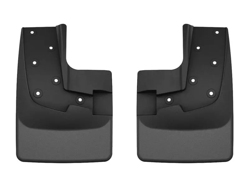 Weathertech 24-25 Ford Ranger Raptor Supercrew Front No Drill Mudflaps - Black 1